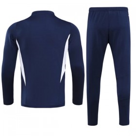 Tréninkový Mikina Soupravy Itálie Quarter Zip Navy Version 2023-24